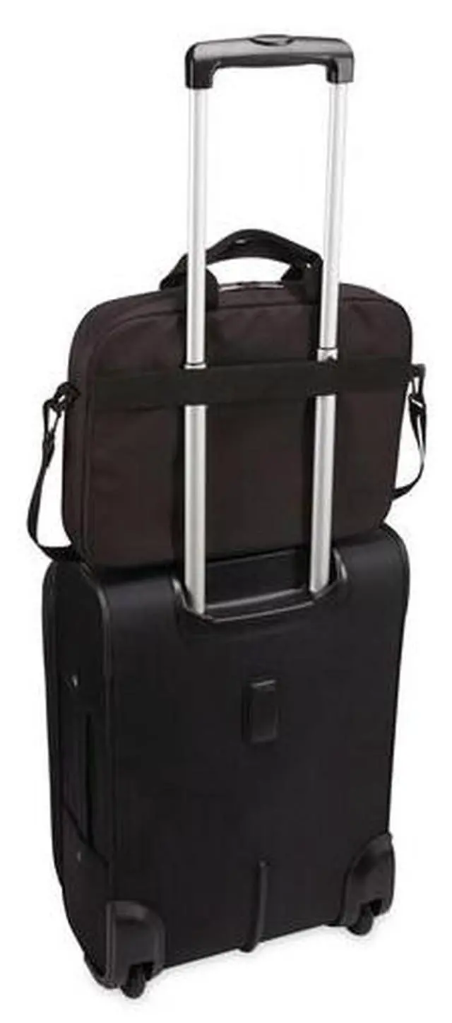 Alt view image 6 of 6 - Case Logic 3203986 Streamlined Bag for 14 in. Attache Laptop - Black