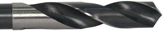 Alt view image 3 of 5 - DRILL AMERICA D/A3F17/32 17/32" Reduced Shank HSS Drill Bit 1/2" 3-Flat Shank,