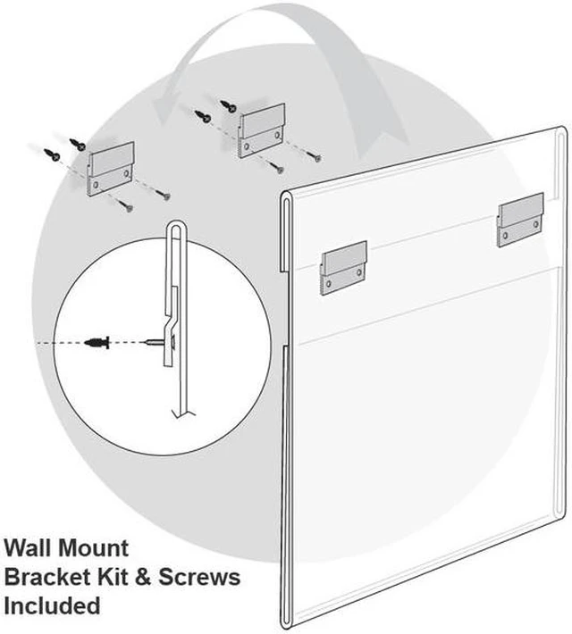 Alt view image 2 of 2 - AZAR DISPLAYS 182728 22"W x 28"H Wall Mounted Poster Frame. Mounting Hardware