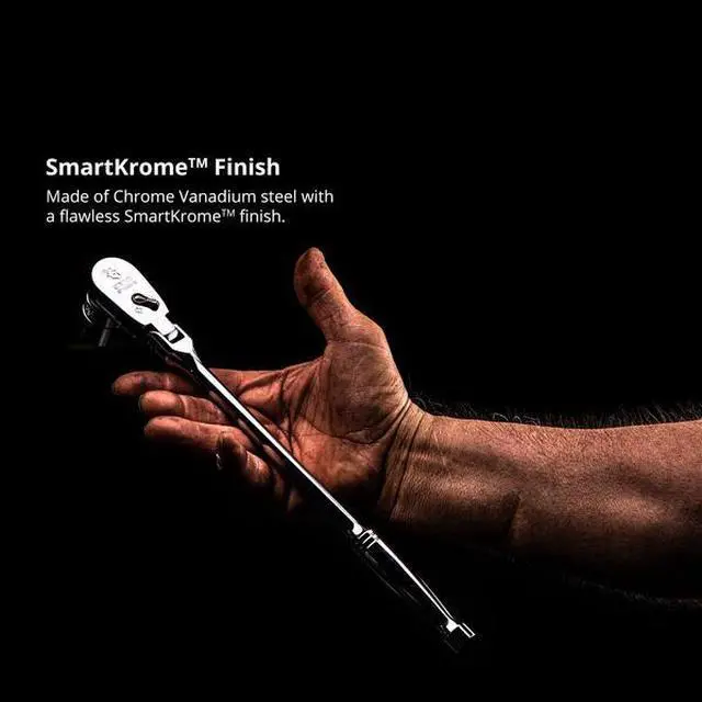 Alt view image 5 of 5 - CAPRI TOOLS CP12300FX 3/8 in Drive 72-Tooth Flex-Head Low Profile Ratchet