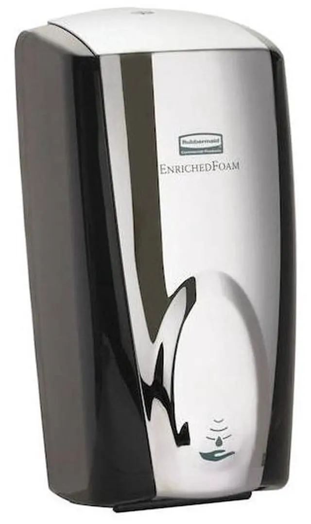 Alt view image 5 of 5 - Autofoam Soap Dispenser, 1100 mL, Black/Chrome