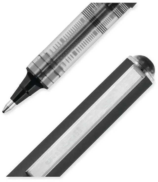 Alt view image 15 of 17 - Uni-ball VISION Roller Ball Pen, Bold 1 mm, Black Ink, Black Barrel, Dozen