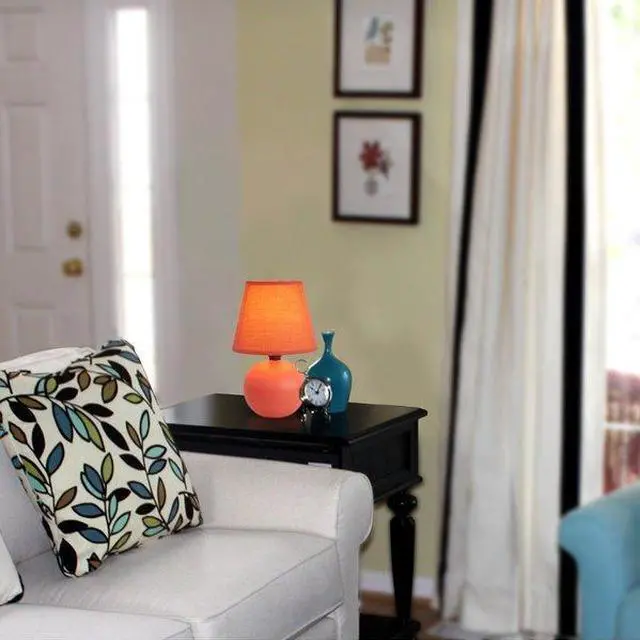 Alt view image 7 of 8 - Simple Designs Mini Ceramic Globe Table Lamp