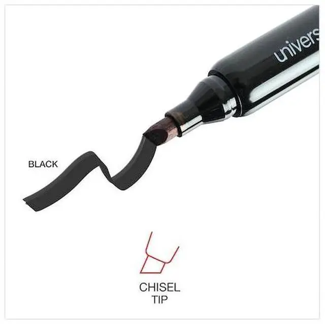 Alt view image 10 of 13 - Universal Chisel Tip Permanent Marker - UNV07050