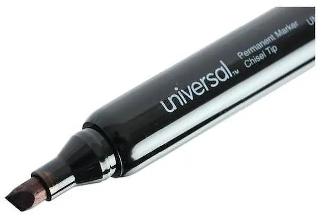 Alt view image 11 of 13 - Universal Chisel Tip Permanent Marker - UNV07050