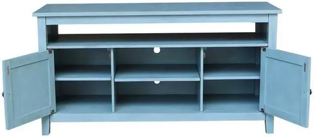 Alt view image 4 of 7 - INTERNATIONAL CONCEPTS TV32-51 Entertainment / TV Stand with 2 Doors, Ocean