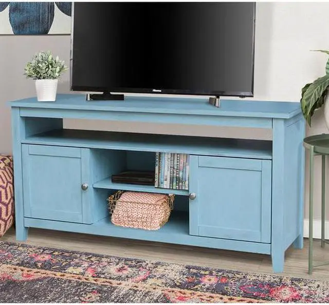 Alt view image 7 of 7 - INTERNATIONAL CONCEPTS TV32-51 Entertainment / TV Stand with 2 Doors, Ocean