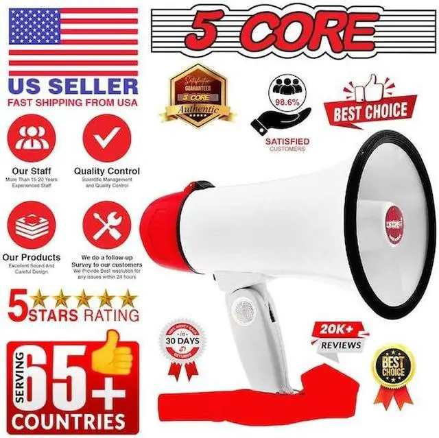 Altoparlante 5Core Megafono Bullhorn 30W Bull Horn Cheer - Foto 8