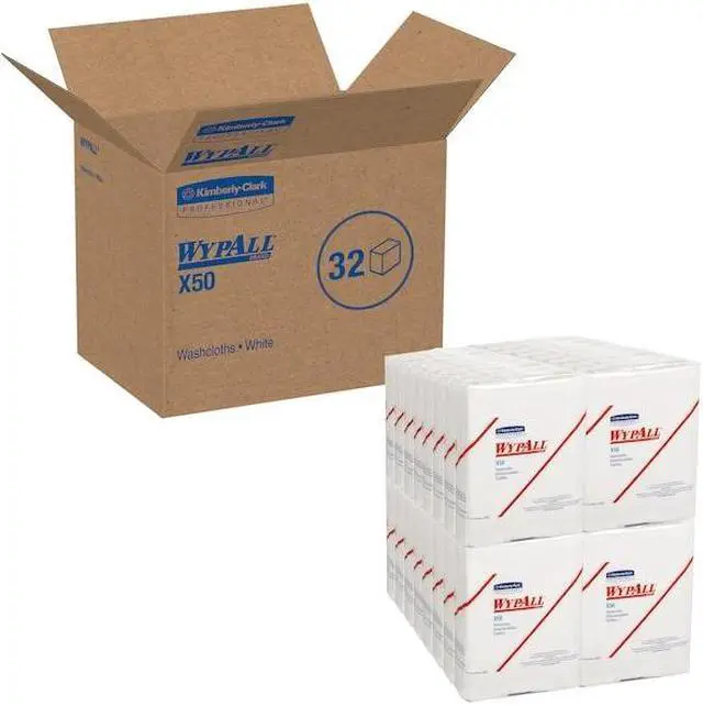 Alt view image 13 of 17 - WYPALL X50 Wipers, 10 x 12 1/2, White