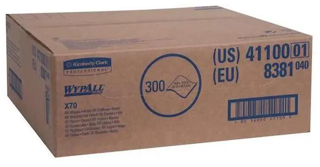 Alt view image 17 of 20 - WYPALL X70 Wipers, Flat Sheet, 14 9/10 x 16 3/5, White, 300/Carton