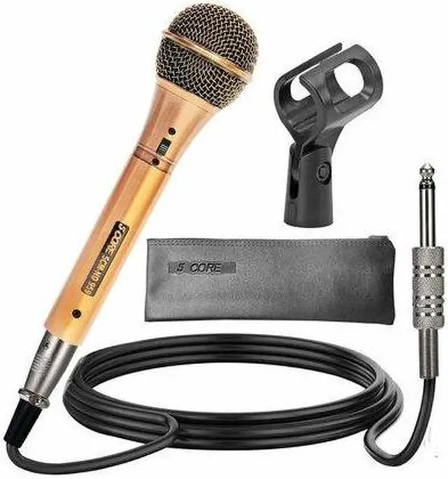 Alt view image 8 of 20 - 5 Core Mic Karaoke Dynamic Handheld XLR Microphone for Professional Vocal Recording Live Stage Singing Music Neodymium 1/4 Corded Wired Micrófono - ND-959 Elantra