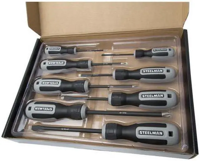 Alt view image 2 of 8 - STEELMAN 41856 Magnetic Diamond Tip Screwdriver Set, 8-Piece