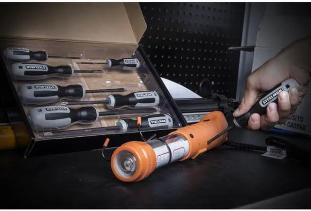 Alt view image 5 of 8 - STEELMAN 41856 Magnetic Diamond Tip Screwdriver Set, 8-Piece