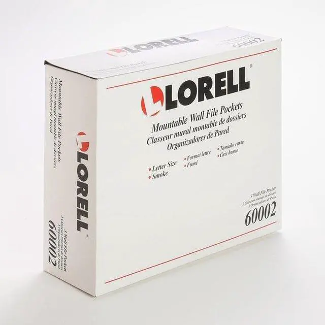 Alt view image 5 of 7 - Lorell Wall File Pockets 13-1/8"x4-1/4"x14-3/4" 3/PK Smoke 60002