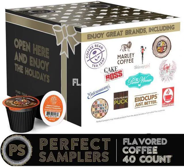 Alt view image 2 of 7 - CRAZY CUPS WM-PS-Flavor-40 Perfect Samplers Flavored Coffee Variety Pack - 40 Ct