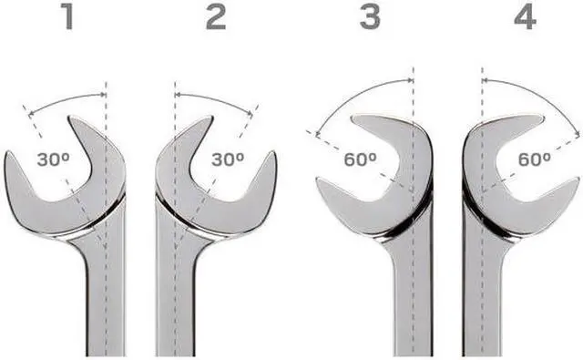 Alt view image 4 of 5 - TEKTON WAE83046 1-13/16 Inch Angle Head Open End Wrench