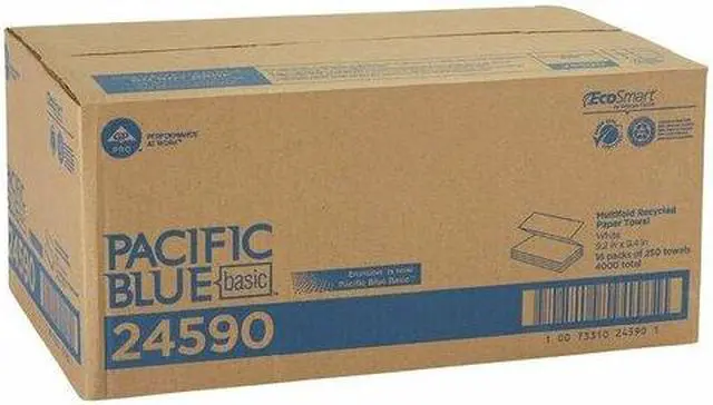 Alt view image 6 of 11 - GEORGIA-PACIFIC 24590 Envision White Paper Towels, Multifold,  16 Pack, 250