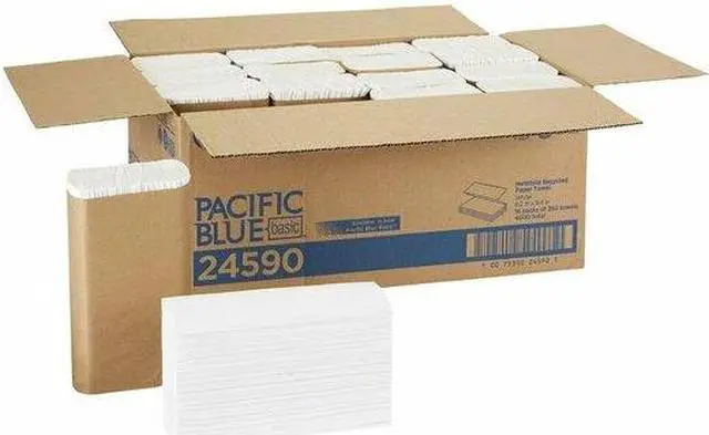 Alt view image 8 of 11 - GEORGIA-PACIFIC 24590 Envision White Paper Towels, Multifold,  16 Pack, 250