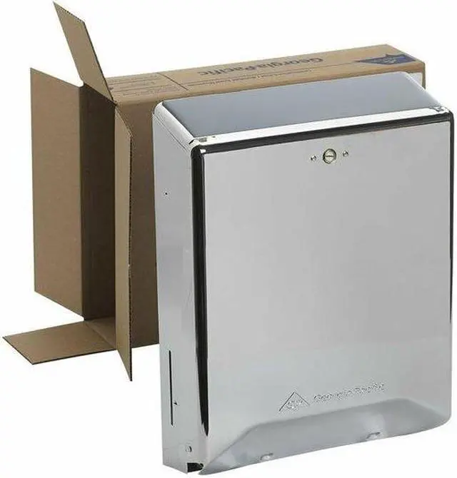 Alt view image 3 of 8 - GEORGIA-PACIFIC 56620 15"H x 11-1/4"W, Multifold Dispenser, Chrome