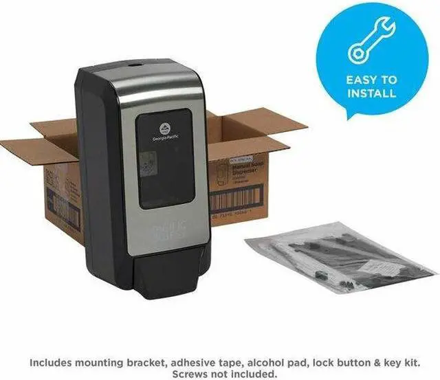 Alt view image 5 of 7 - GEORGIA-PACIFIC 53060 Soap Dispenser, Manual, Foam, Silver