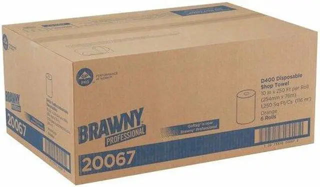 Alt view image 6 of 11 - GEORGIA-PACIFIC 20067 Shop Towel Roll DRC 10" x 250 ft., Orange, 6PK