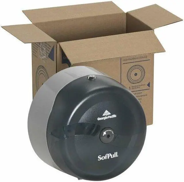 Alt view image 3 of 7 - GEORGIA-PACIFIC 56501 Sofpull Toilet Paper Dispenser,Centerpull,(1) Roll