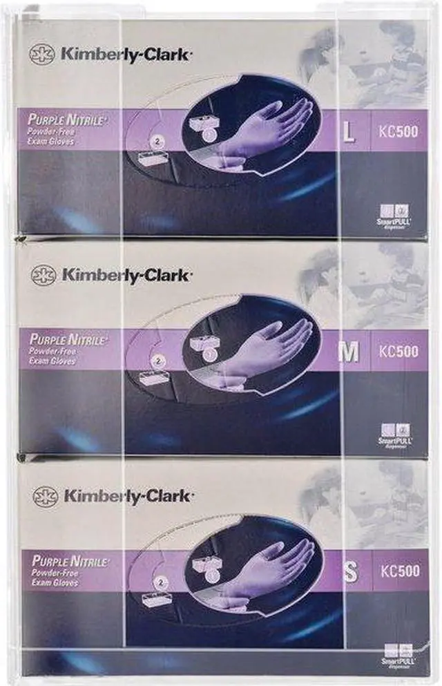 Alt view image 4 of 16 - Kantek KTKAH130 Glove Box Holder- Triple- 11in.x3-.50in.x14-.50in.- Clear
