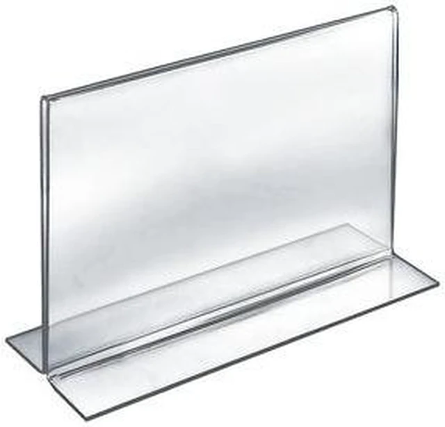 Main image of AZAR DISPLAYS 152715 11"W x 8.5"H Double-Foot Two Sided Sign Holder, PK10