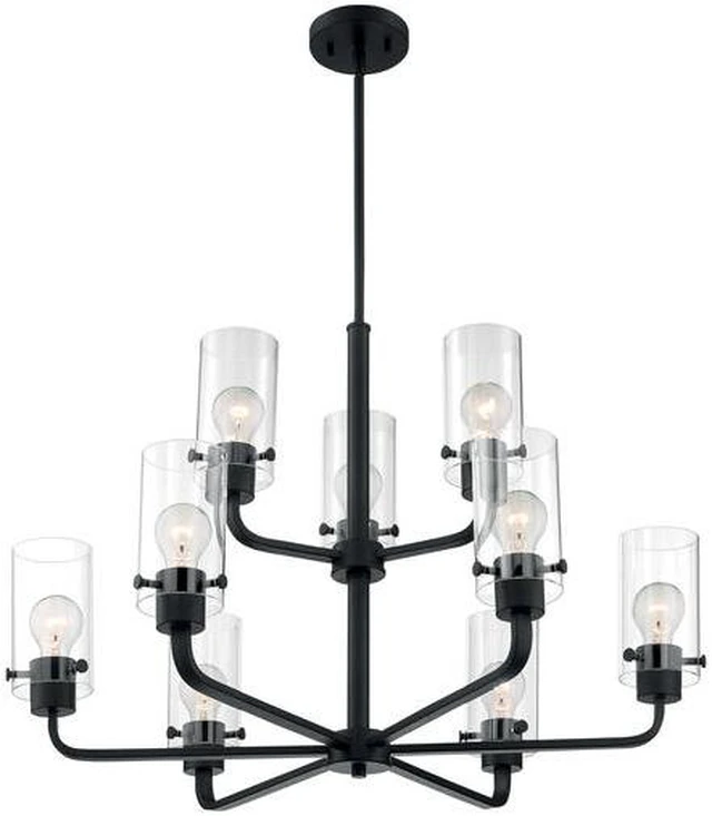 Alt view image 2 of 4 - NUVO 60/7279 Fixture, Chandelier, 9-Lght, Incandescent, 60W, 120V, A19, Medium