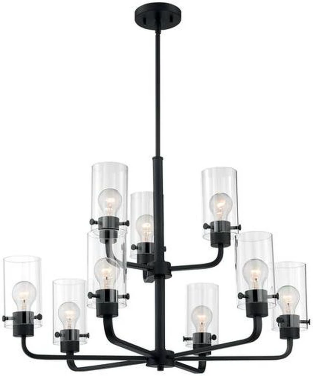 Alt view image 3 of 4 - NUVO 60/7279 Fixture, Chandelier, 9-Lght, Incandescent, 60W, 120V, A19, Medium