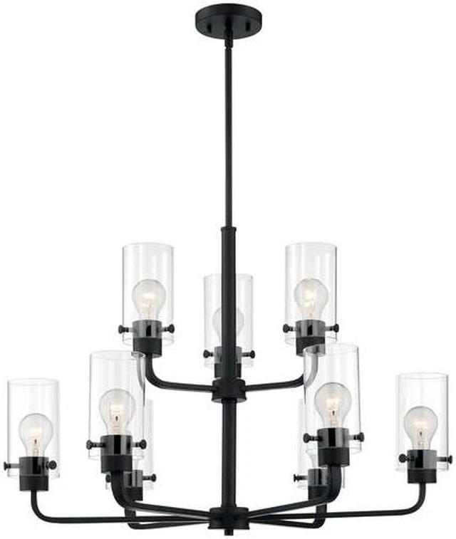 Alt view image 4 of 4 - NUVO 60/7279 Fixture, Chandelier, 9-Lght, Incandescent, 60W, 120V, A19, Medium