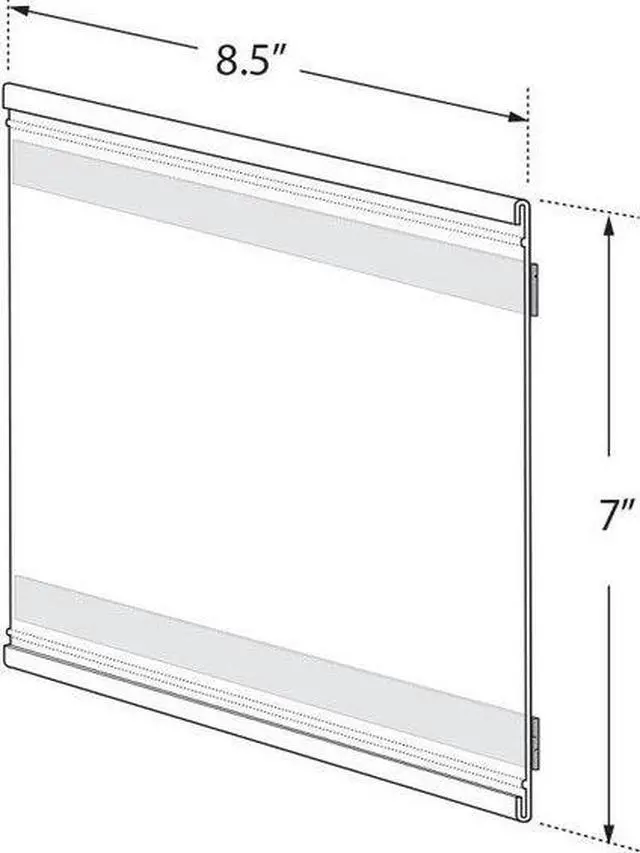 Alt view image 2 of 3 - AZAR DISPLAYS 199625 8.5"W x 7"H Adhesive-Back Nameplate, PK10