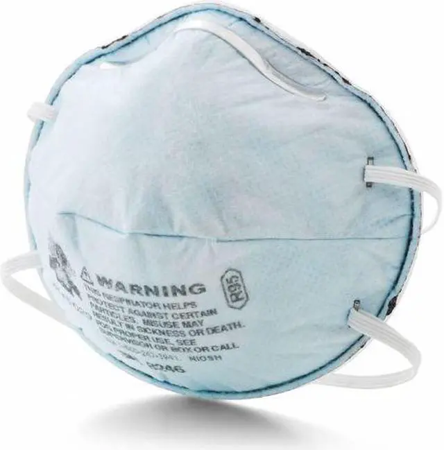 Alt view image 4 of 7 - 3M 8246 Disposable Respirator, Nuisance Acid Gas, R95, Molded, Dual,
