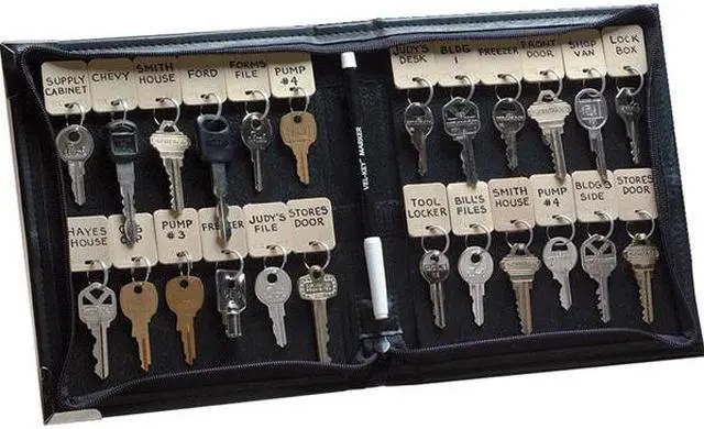 Alt view image 3 of 3 - KEY SYSTEMS 101 Vel-Key Portable Key  Tags Zipper Case, PK24