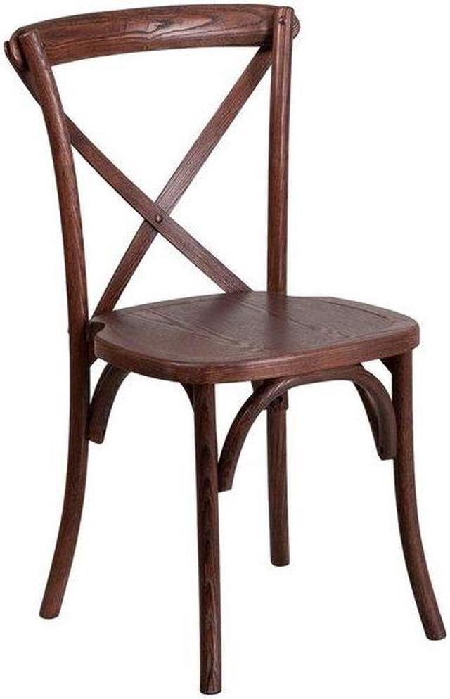 Alt view image 4 of 7 - FLASH FURNITURE 2-XU-X-MAH-GG HERCULES Series Mahogany Cross Back Chair,PK2