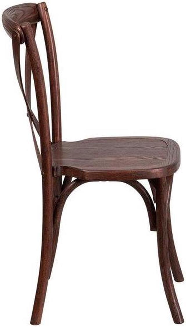 Alt view image 5 of 7 - FLASH FURNITURE 2-XU-X-MAH-GG HERCULES Series Mahogany Cross Back Chair,PK2