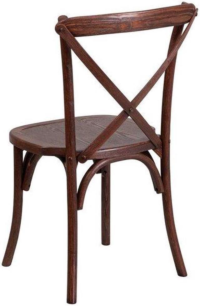 Alt view image 6 of 7 - FLASH FURNITURE 2-XU-X-MAH-GG HERCULES Series Mahogany Cross Back Chair,PK2