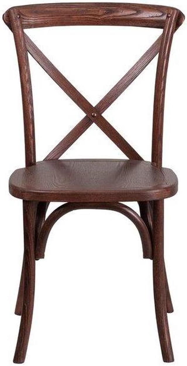Alt view image 7 of 7 - FLASH FURNITURE 2-XU-X-MAH-GG HERCULES Series Mahogany Cross Back Chair,PK2