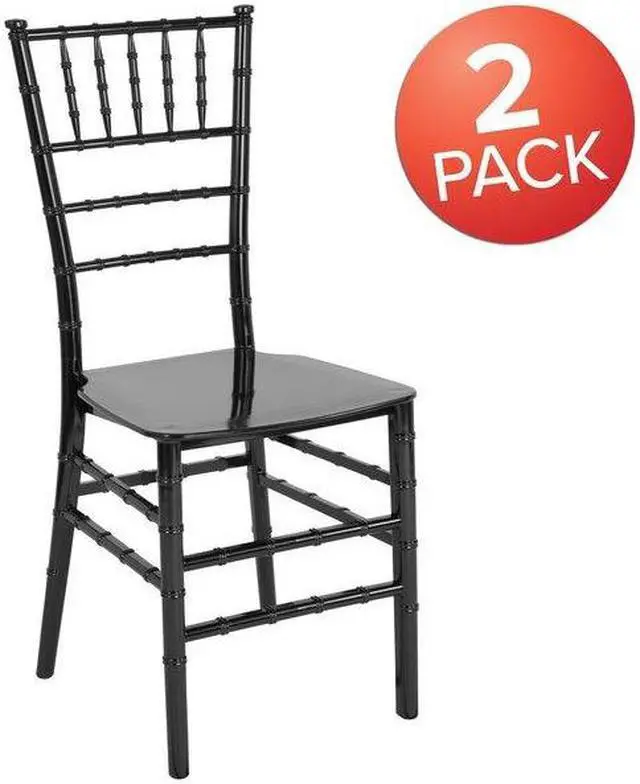 Alt view image 11 of 14 - Flash Furniture HERCULES Series King Louis Chair Brown 2 Pack (2LESTMON) 2LEBLACKM