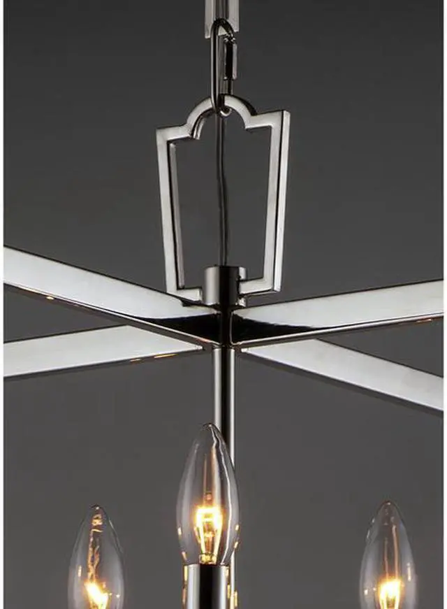 Alt view image 3 of 4 - MAXIM 16103CLPN Lucent 5-Light 23.25" Wide Polished Nickel Chandelier
