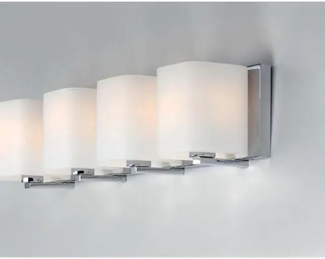 Alt view image 3 of 3 - MAXIM 11254SWPC Wrap 4-Light 26.25" Wide Polished Chrome Vanity Light