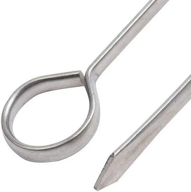 Alt view image 4 of 4 - BLUE DONUTS BD3688926 12 inch BBQ Skewers Set of 24, Stainless Steel, Barbeque