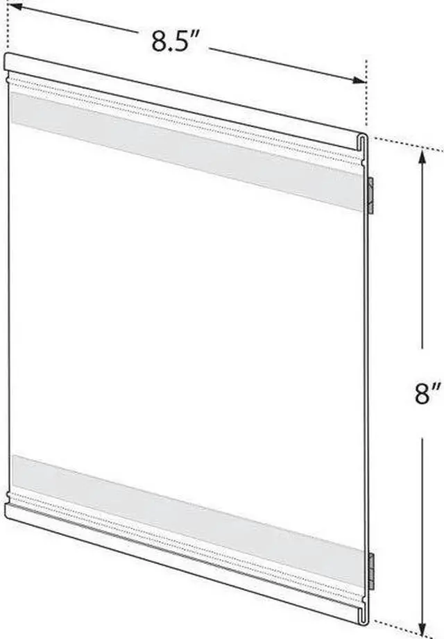 Alt view image 2 of 3 - AZAR DISPLAYS 199628 8.5"W x 8"H Adhesive-Back Nameplate, PK10