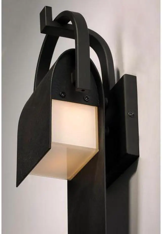 Alt view image 3 of 4 - MAXIM 55594RF Laredo 1-Light 7" Wide Rustic Forge Outdoor Wall Sconce