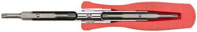 Alt view image 7 of 7 - TEKTON DMS18014 6-in-1 Torx Driver (T20 x T25, T27 x T30, Red)
