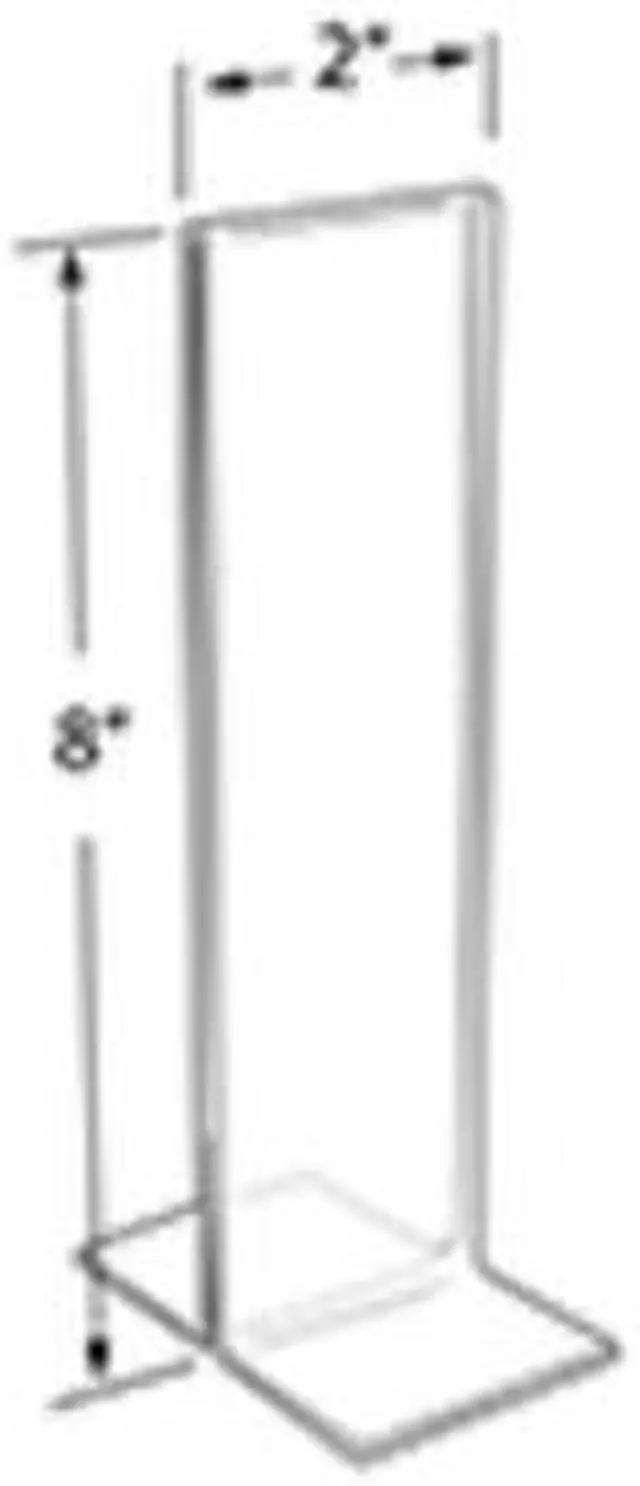 Alt view image 2 of 2 - AZAR DISPLAYS 152758 2"W x 8"H Double-Foot Two Sided Sign Holder, PK10