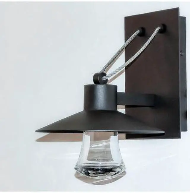 Alt view image 3 of 3 - MAXIM 54362CLABZ Civic 1-Light 10" Wide Architectural Bronze Outdoor Wall Sconce