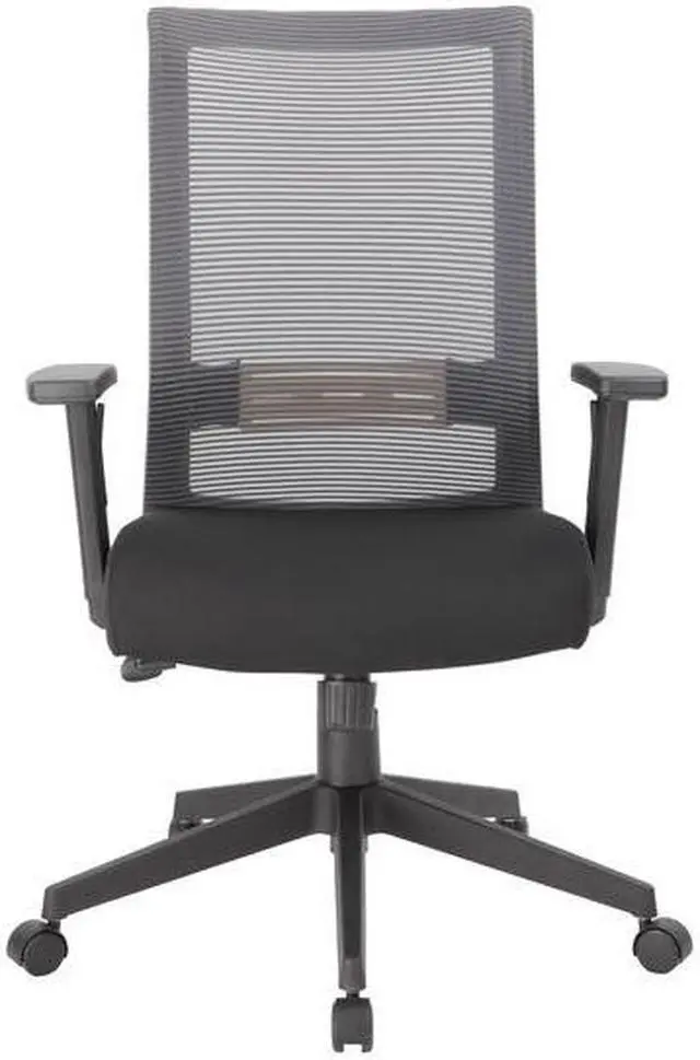 Alt view image 3 of 6 - BOSS B6566GY-BK Mesh Task Chair, Adjustable Arms