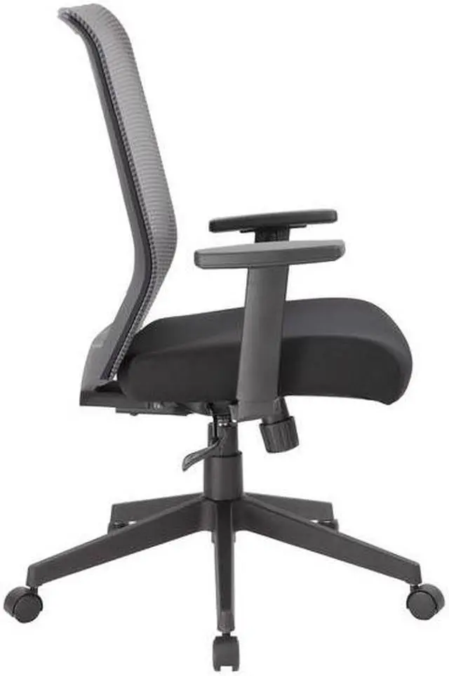 Alt view image 4 of 6 - BOSS B6566GY-BK Mesh Task Chair, Adjustable Arms