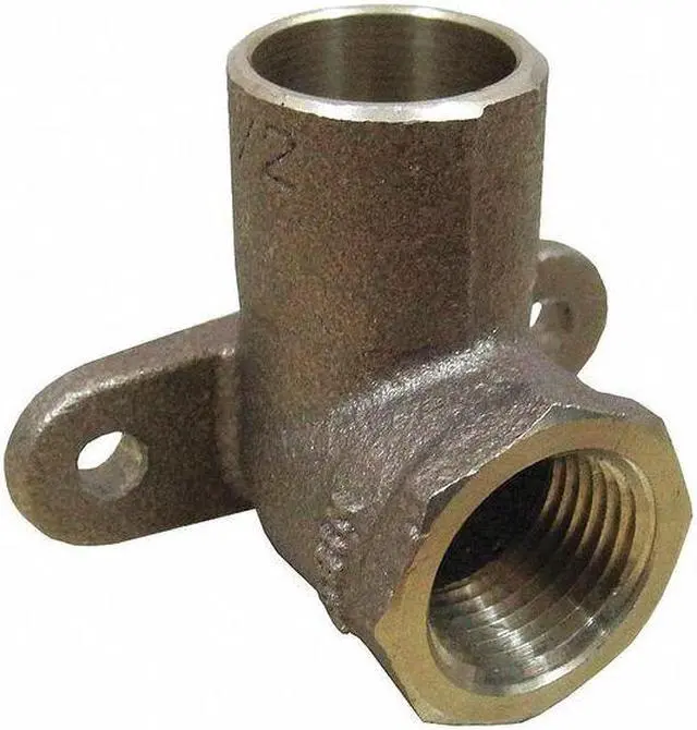 Alt view image 2 of 2 - ZORO SELECT 24W593 3/4" NOM C x 1/2" FNPT Copper 90 Degree Drop Elbow